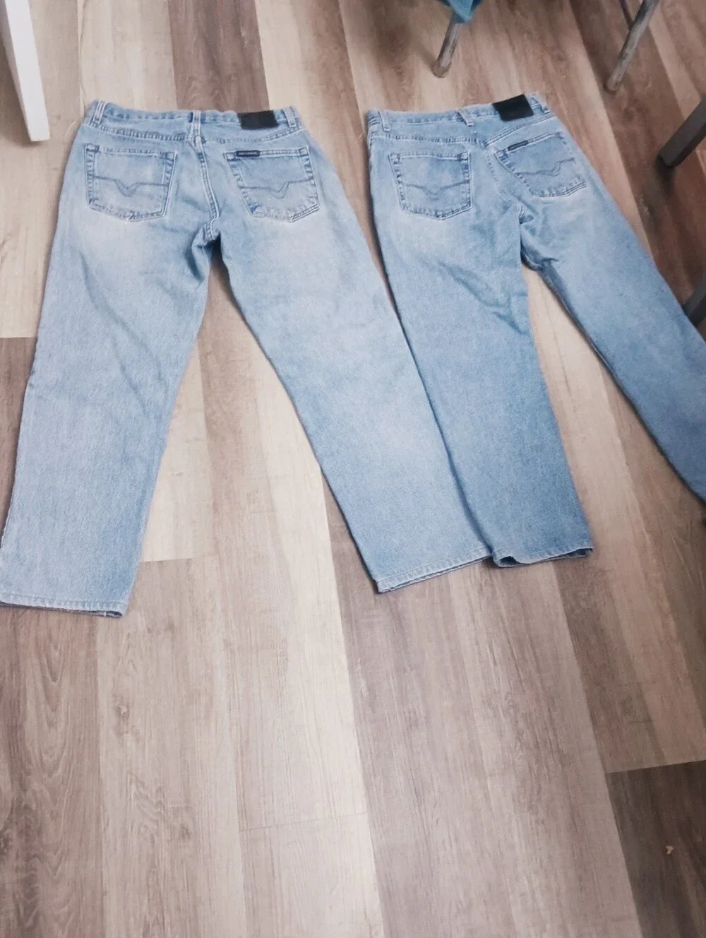 Light Blue Vintage Harley Davidson Men's Size 33-30Denim Jeans - Two Pair